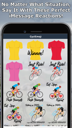 CyclEmoji - Cycling Emojis(圖2)-速報App