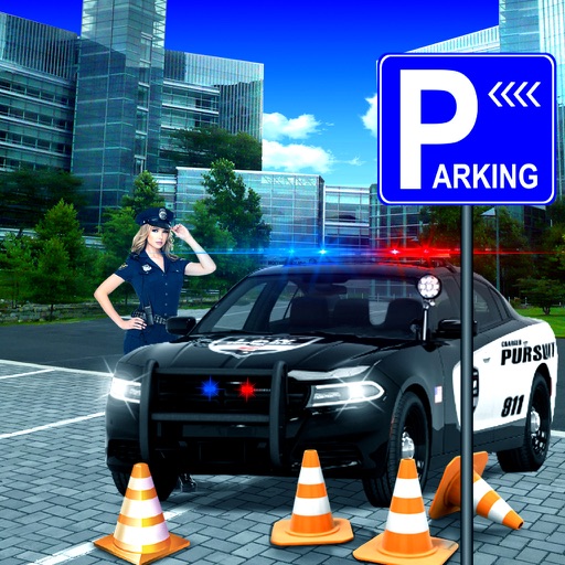 Highway Police Parking Car 3D icon
