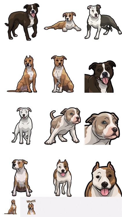 StaffordshireMoji - American Staffordshire Emoji