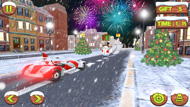 Xmas Santa Car Gift Delivery screenshot-3