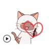 Cat and Love - Animated Sweet Sticker