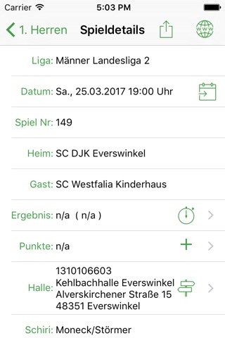 SC Westfalia Kinderhaus Handball screenshot 3
