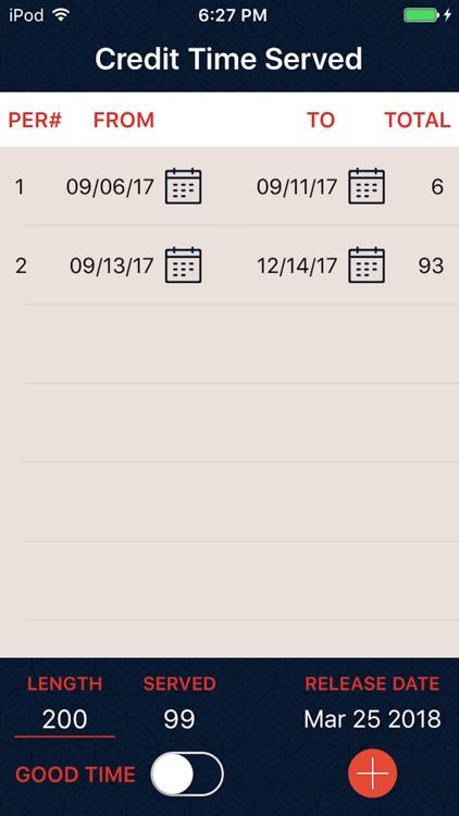 Credit Time Served (CTS)