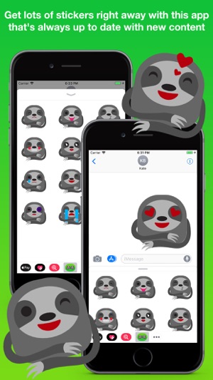 Sloth Stickers Pro(圖3)-速報App