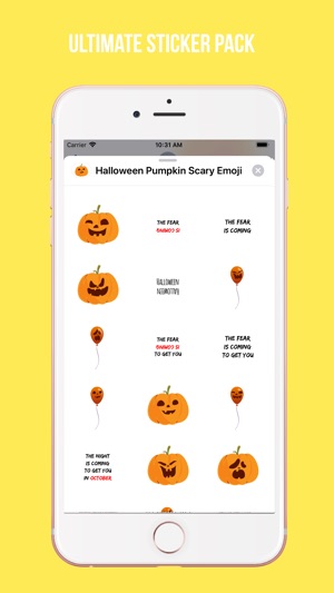 Halloween Pumpkin Scary Emoji(圖3)-速報App