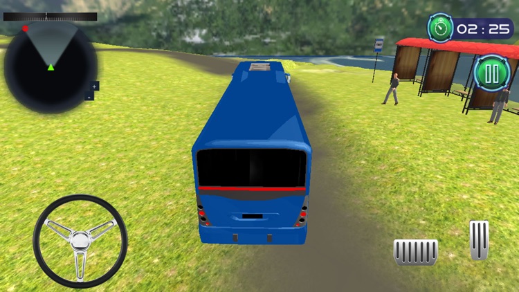 Coach Bus Offroad Hill Drive