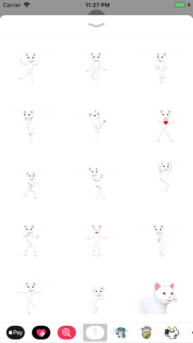 Cat Man Animated Stickers screenshot 2