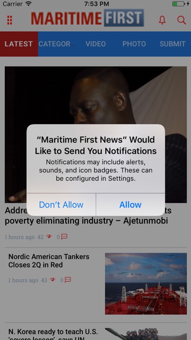 Maritime First News App screenshot 2