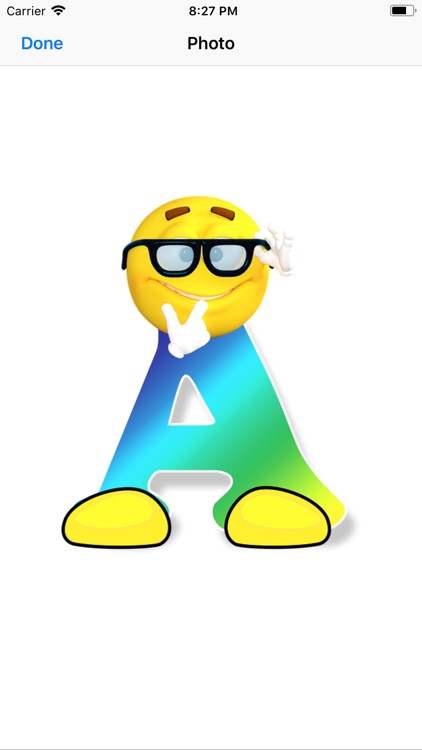 Smiley Face Alphabet Stickers