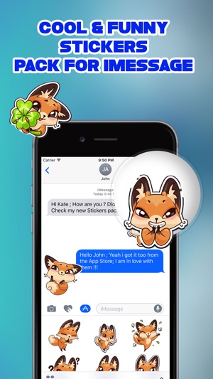 Amber The Fox Emoji Stickers(圖3)-速報App