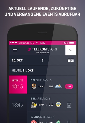 MagentaSport - Dein Live-Sport screenshot 4