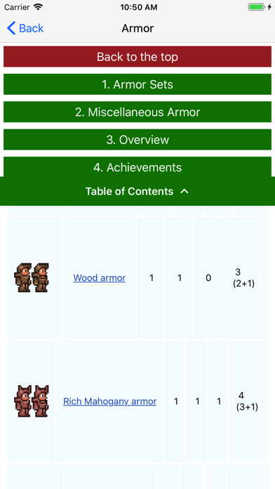 Mobile Wiki for Terraria screenshot 3