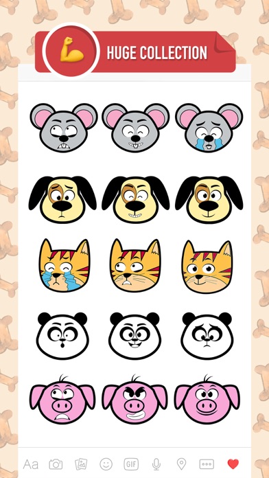 Cute Animal Stickers & Emojis screenshot 2