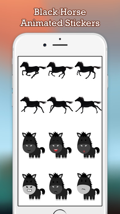 Black Horse Cowboy Stickers screenshot 4