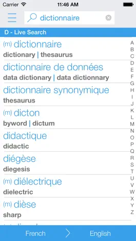 Game screenshot Dictionary French English mod apk