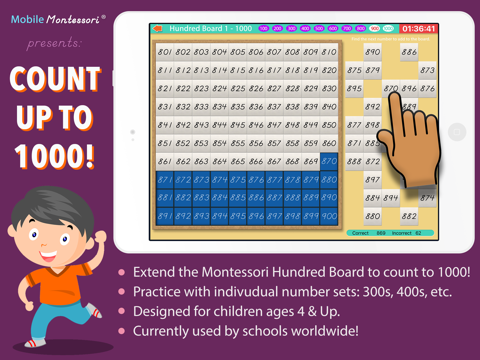 Count to 1000! Montessori Math - náhled