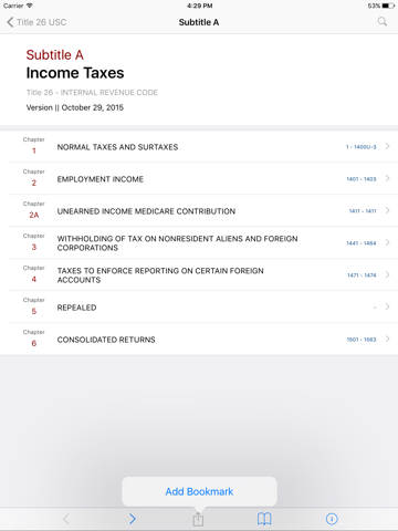 Internal Revenue Code (Title 26 United States Code) Reference
