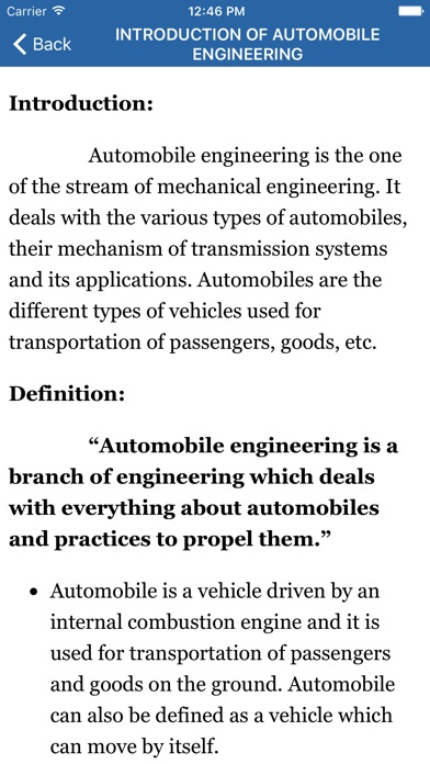 Automobile Engineering App screenshot 2