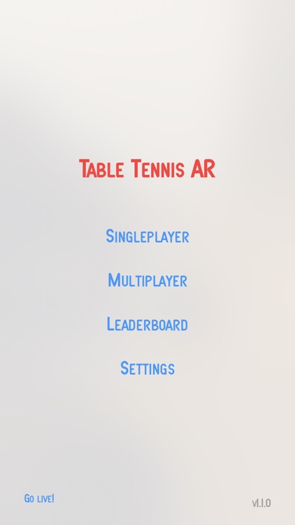 Table Tennis AR