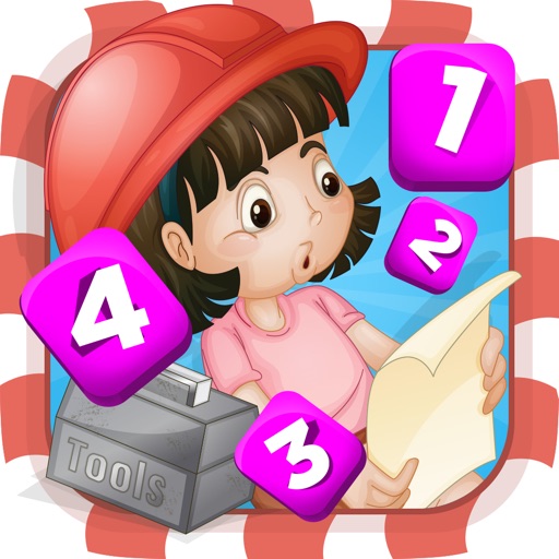 A Construction Site Counting Game for Children: Learning to count with the builder icon