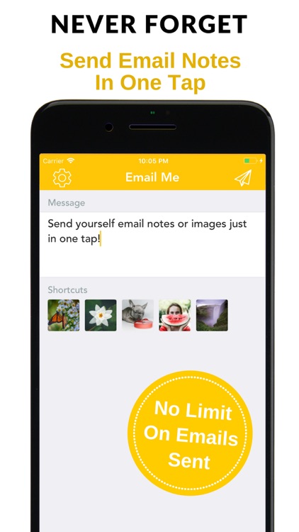Email Me - Notes in one tap! screenshot-0