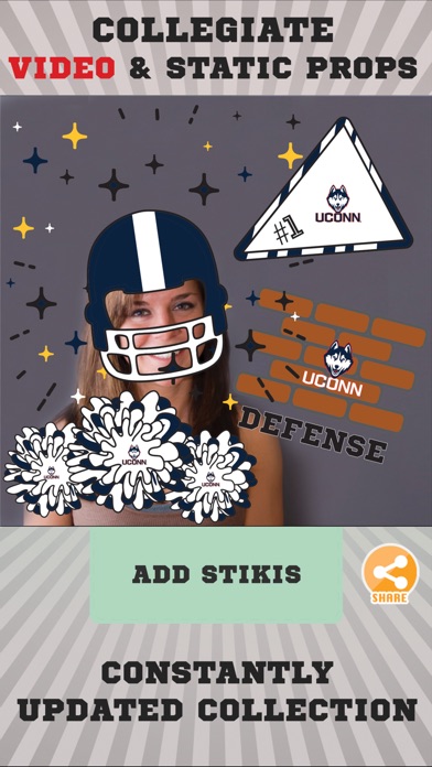 UConn Huskies Animated Stikis screenshot 2