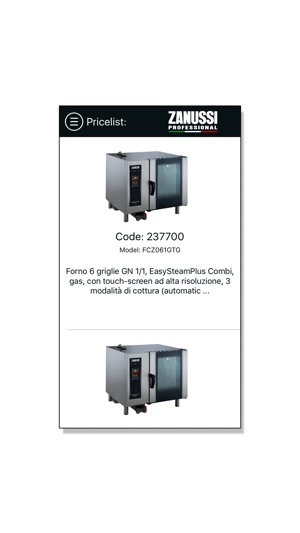 Zanussi Professional Pricelist(圖2)-速報App