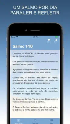 Captura de Pantalla 1 Salmo do Dia iphone