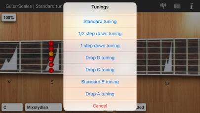 How to cancel & delete Guitar scales and modes from iphone & ipad 2