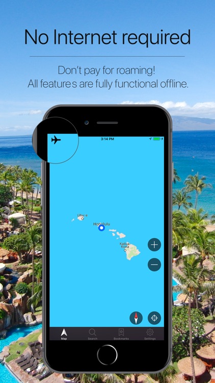 Hawaii, USA Offline Navigation