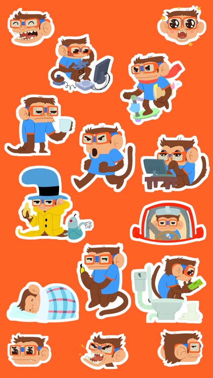 Monkeys Stickers