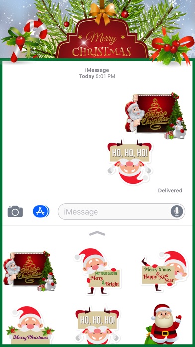 Santa Greetings Stickers screenshot 2