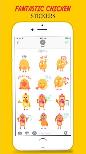 Cartoon Yellow Chicken Stickers(圖3)-速報App