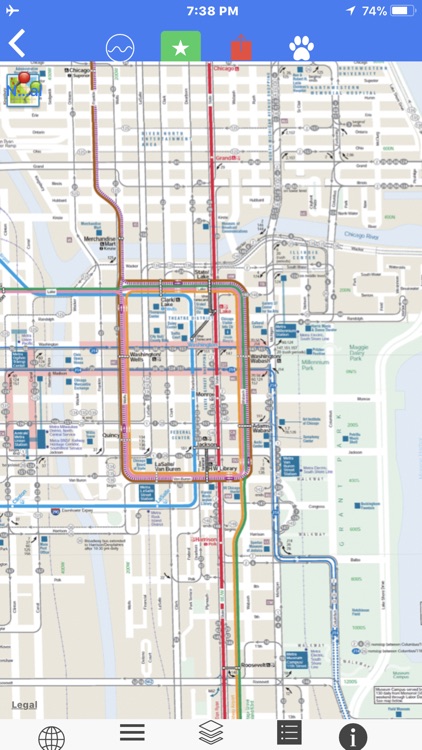 Chicago Subway Bus Offline Map screenshot-3