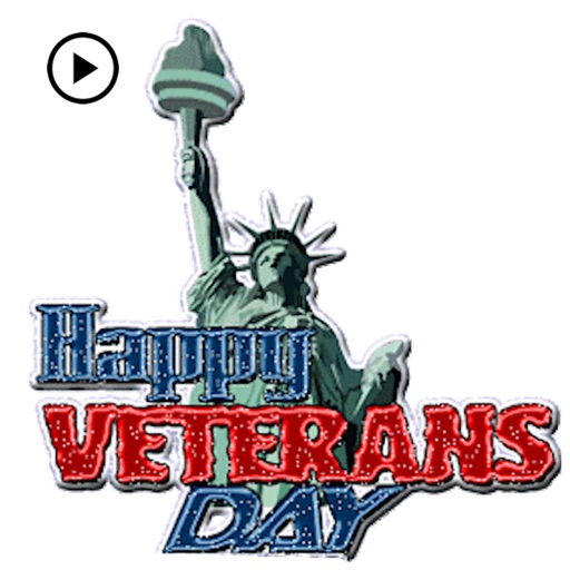 Animated Happy Veterans Day icon