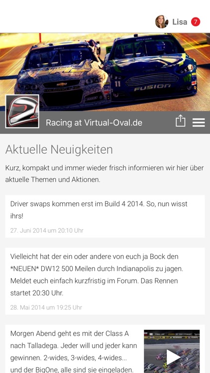 Racing at Virtual-Oval.de