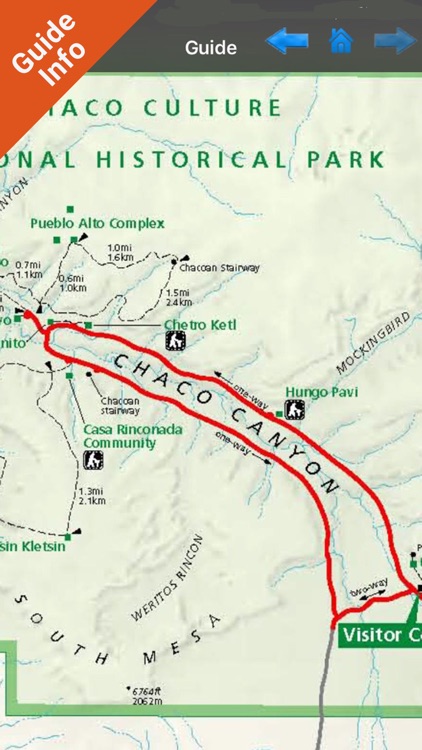 Chaco Culture National Historic Park GPS Chart