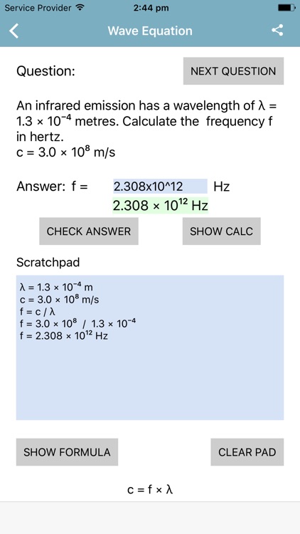 Waves & Particles Questions