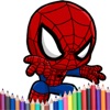 coloring spider book lovely cartoon