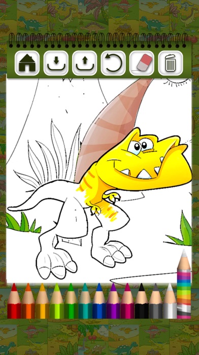 How to cancel & delete Dinosaurs - Coloring Book from iphone & ipad 4