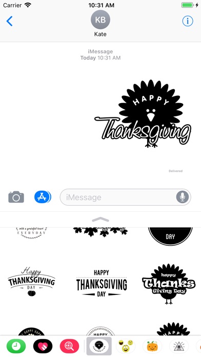 Happy Thanksgiving day - emoji screenshot 4