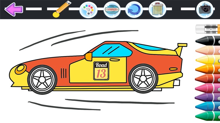 Cars Coloring Book .