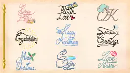 Game screenshot Cursive Script Stickers hack