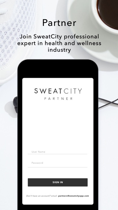 SweatCity Partner screenshot 2