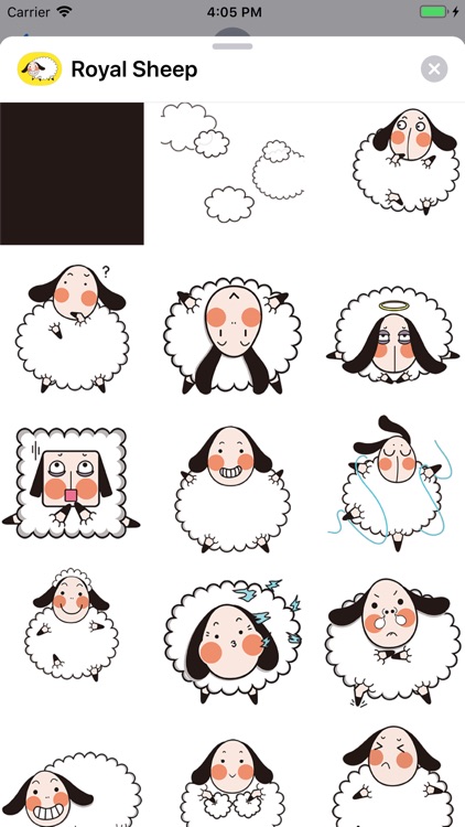 Royal Sheep Animated Stickers