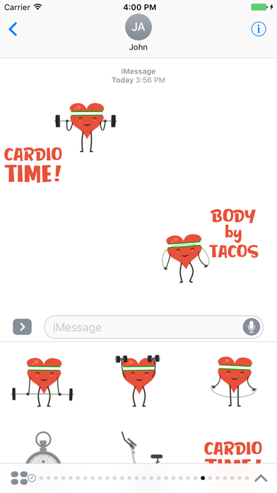 Cardio Emoji Animated Stickers screenshot 2