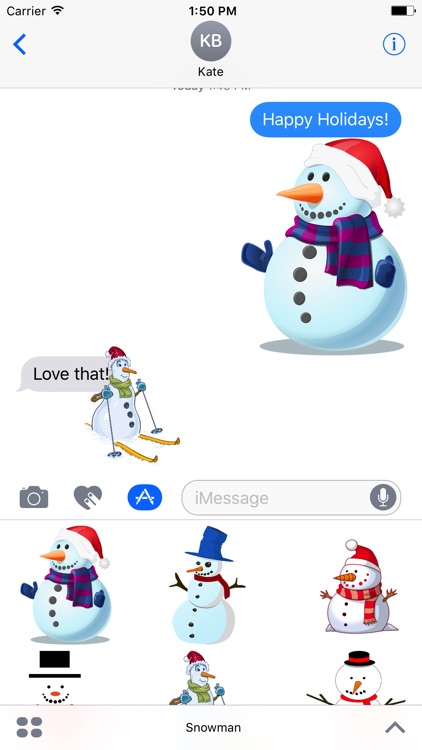 Holiday Snowman Stickers