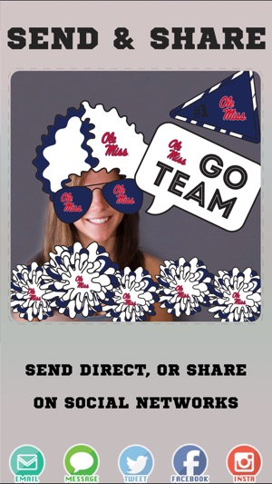 Ole Miss Rebels Selfie Stickers(圖4)-速報App