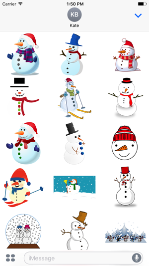 Holiday Snowman Stickers(圖2)-速報App