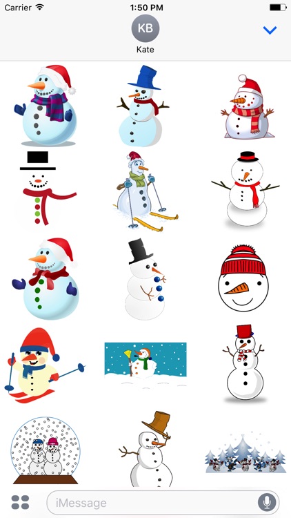 Holiday Snowman Stickers